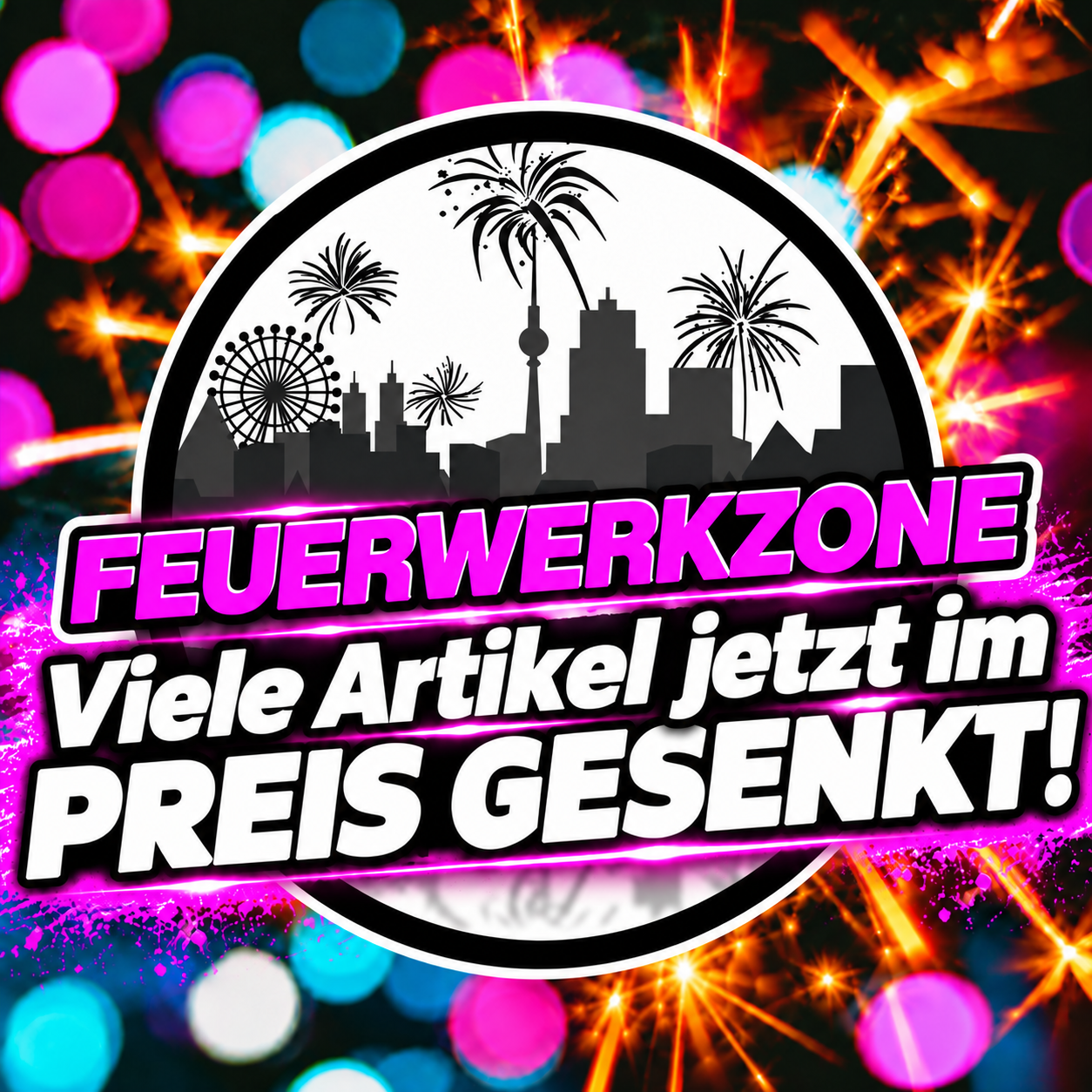 Silvesterfeuerwerk 2026 bei Feuerwerkzone